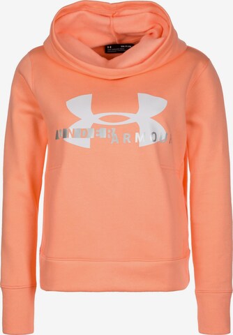 UNDER ARMOUR Hoodie in Orange: predná strana