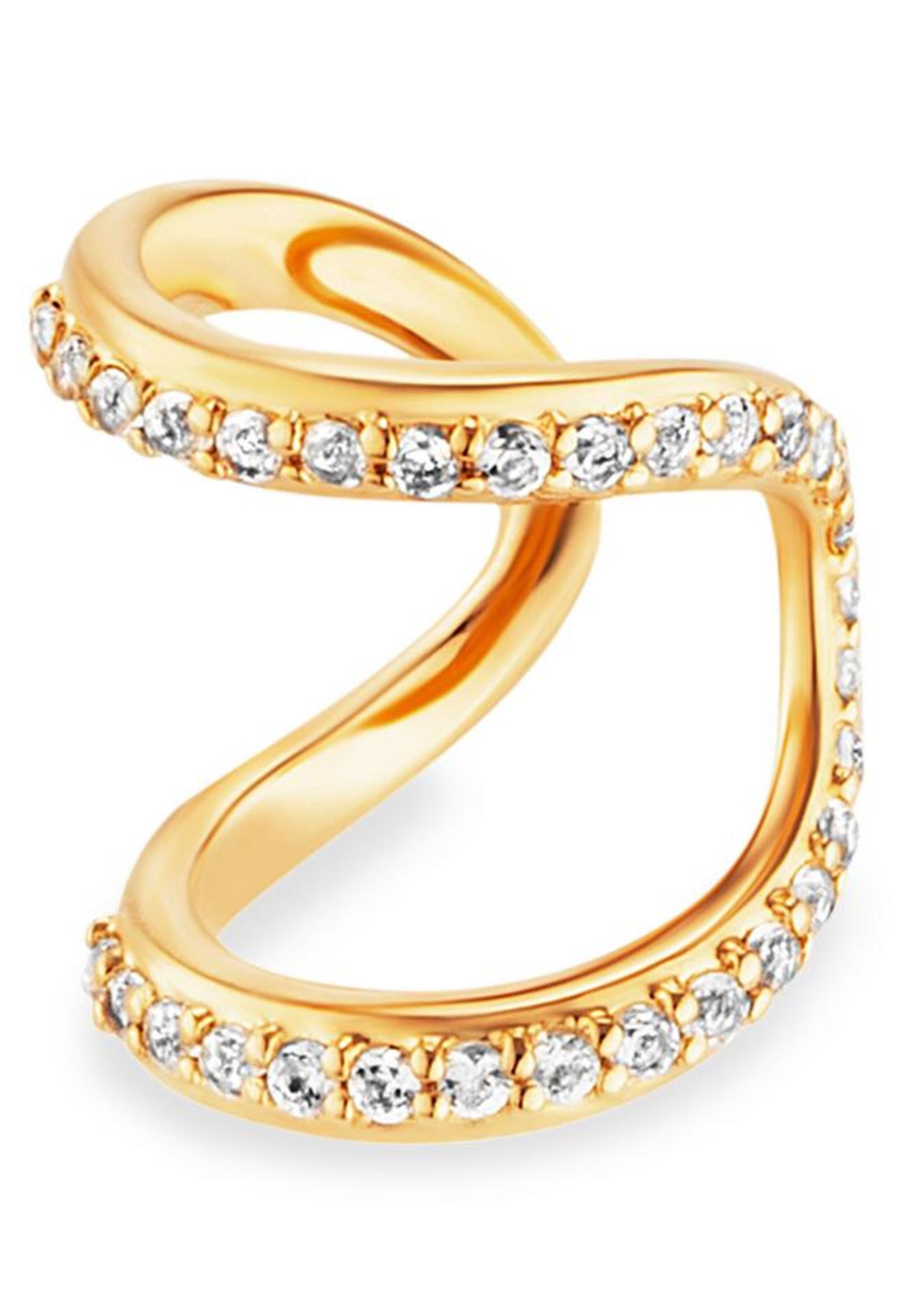 caï Ohrringe in Gold: Vorderseite
