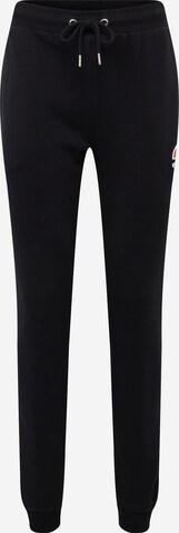 ELLESSE Tapered Workout Pants 'Ovest' in Black: front