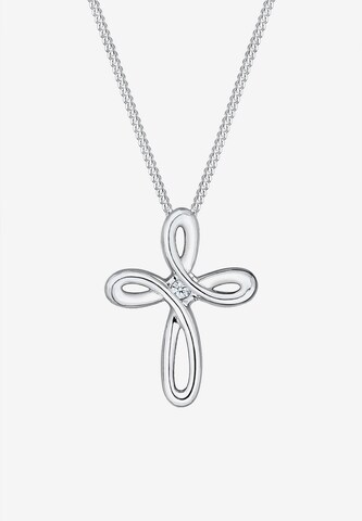 Elli DIAMONDS Necklace 'Kreuz' in Silver