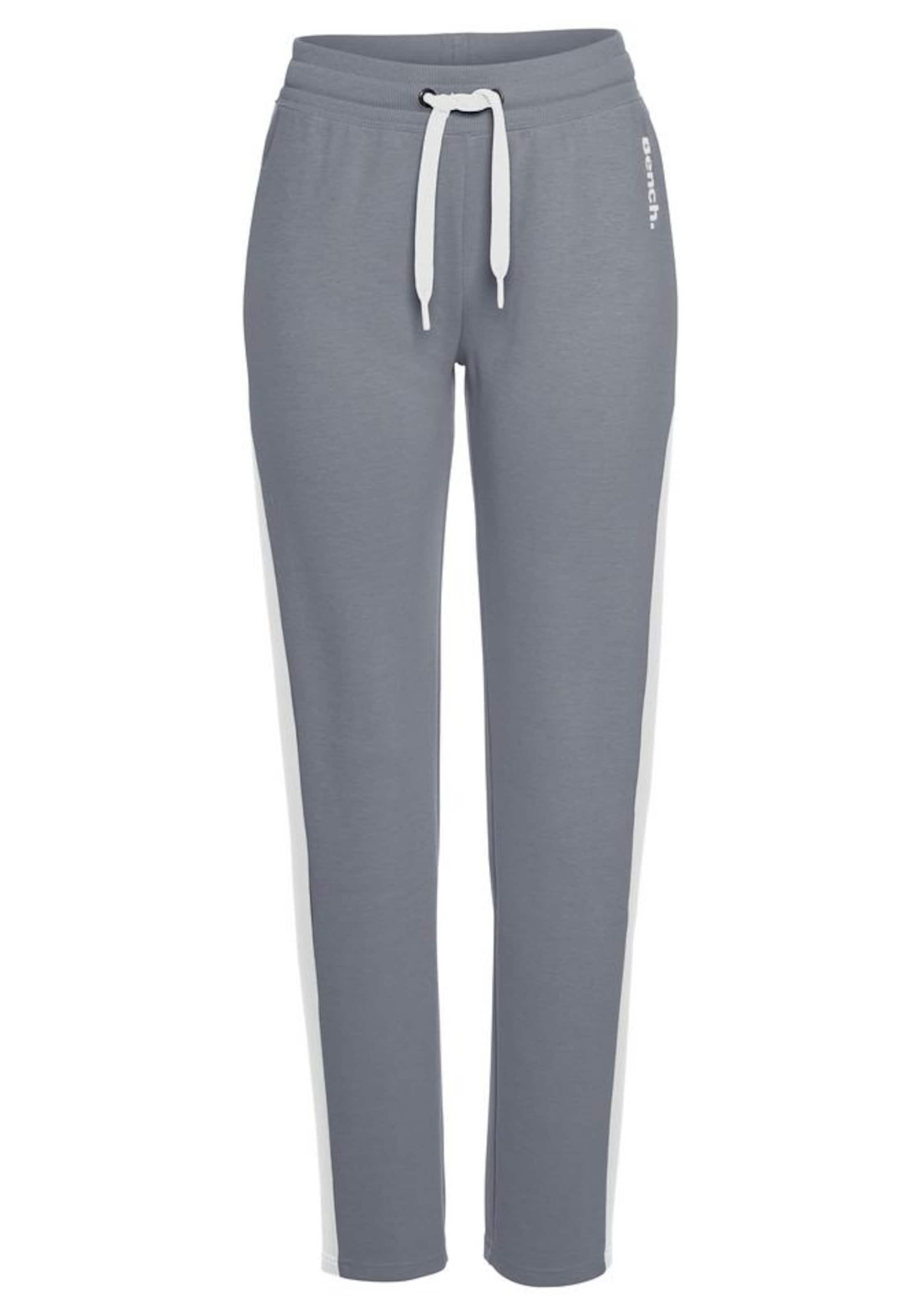 BENCH Pantalón en piedra / blanco, Vista del producto