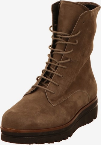 SEMLER Lace-Up Ankle Boots in Brown: front