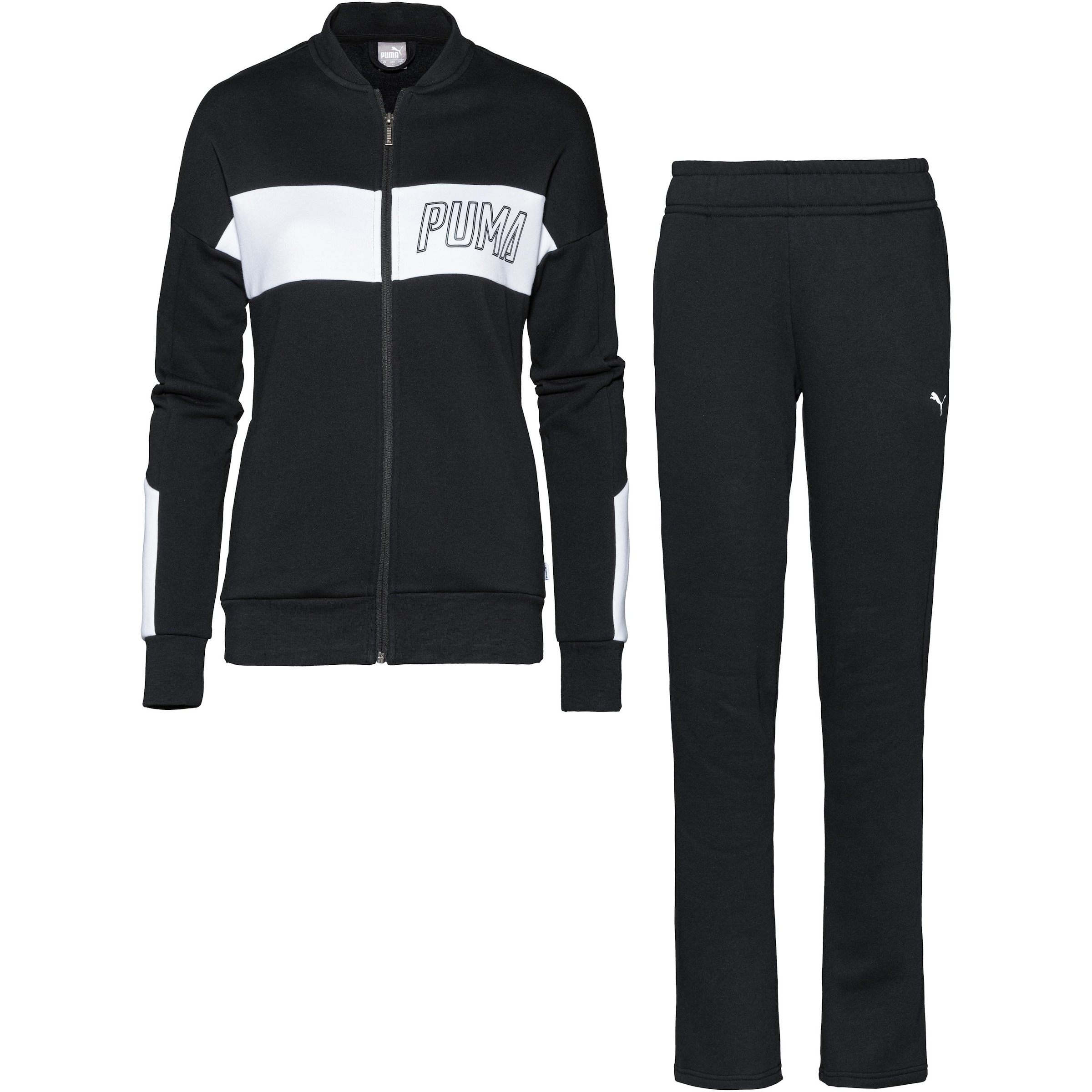 PUMA - Trainingsanzug in schwarz