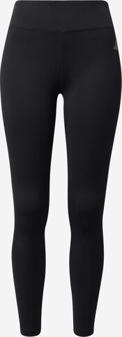 CURARE Yogawear Skinny Workout Pants in Black: front