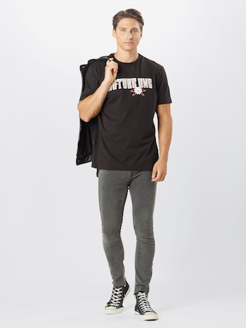 ABOUT EVERYONE - Ajuste regular Camiseta 'Nature One' en negro