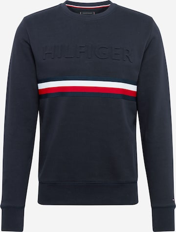 TOMMY HILFIGER Tréning póló - kék: elől