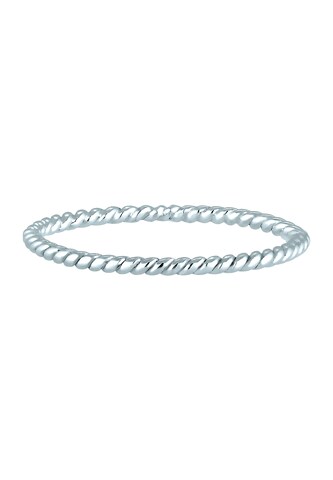 ELLI PREMIUM Ring Geo, Twisted in Silber