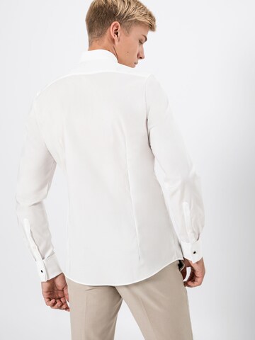 Coupe slim Chemise business 'Soiree' OLYMP en blanc : derrière