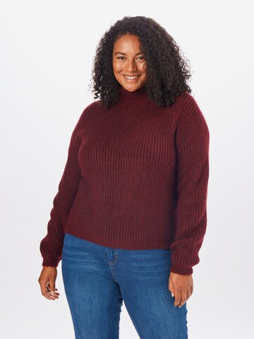 Guido Maria Kretschmer Curvy Pullover 'Lena' in Rot: predná strana