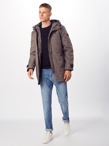 JACK & JONES Prechodná parka - Sivá