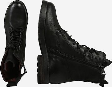 MJUS Lace-Up Ankle Boots in Black: side
