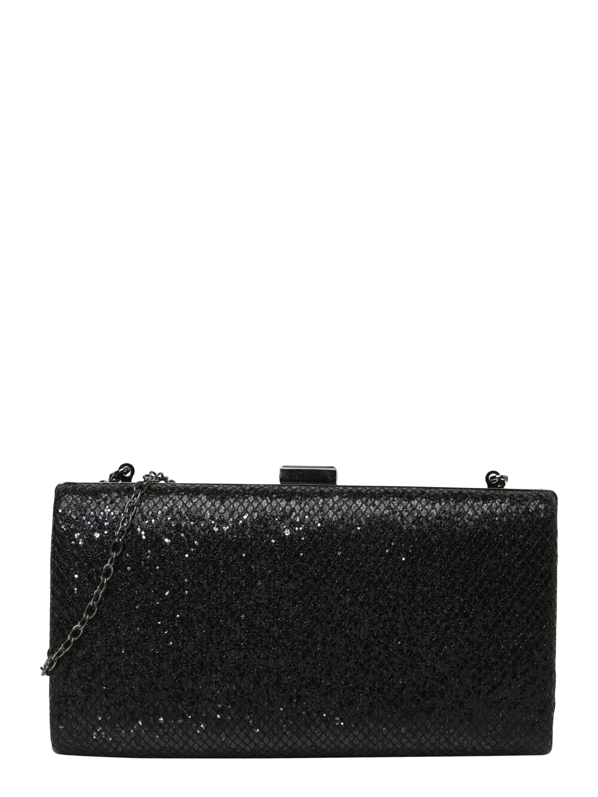 mascara - Clutch 'METALLIC SNAKE' in de kleur Zwart