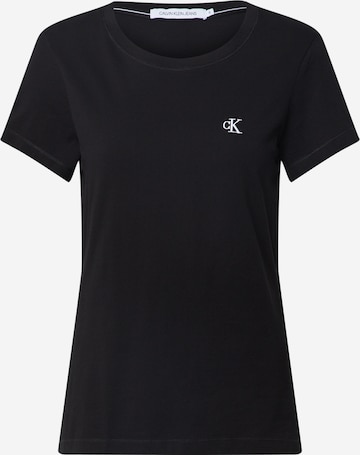 Calvin Klein Jeans Shirt in Zwart: voorkant