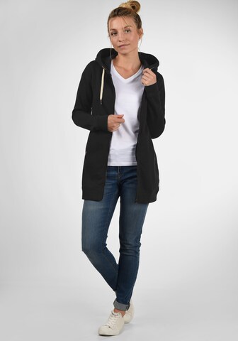 DESIRES Sweatjacke 'Vicky Straight-Zip' in Schwarz