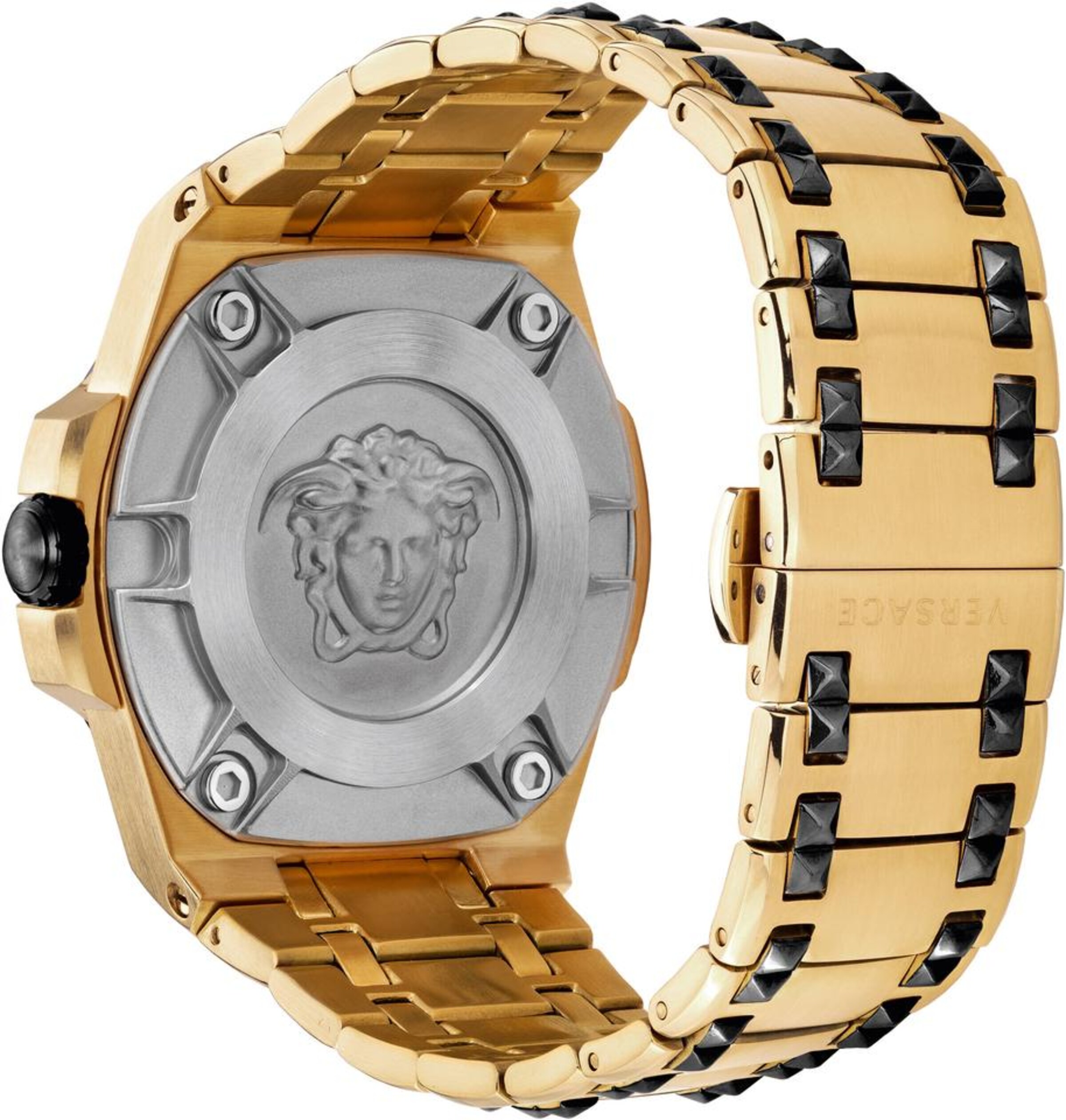 VERSACE Analog watch 'Chain Reaction, VEDY00619' in Gold
