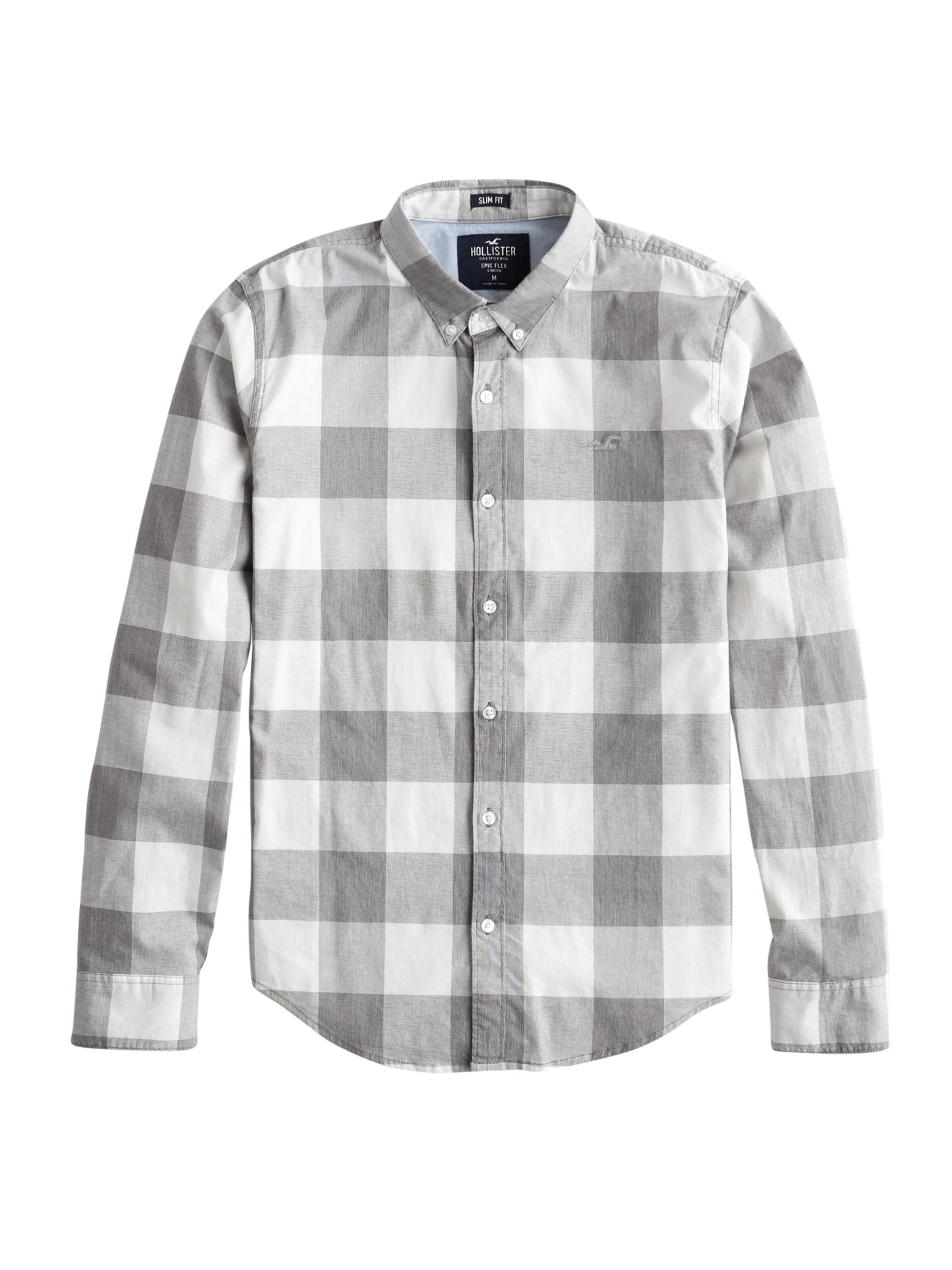 HOLLISTER - Overhemd in de kleur Grijs