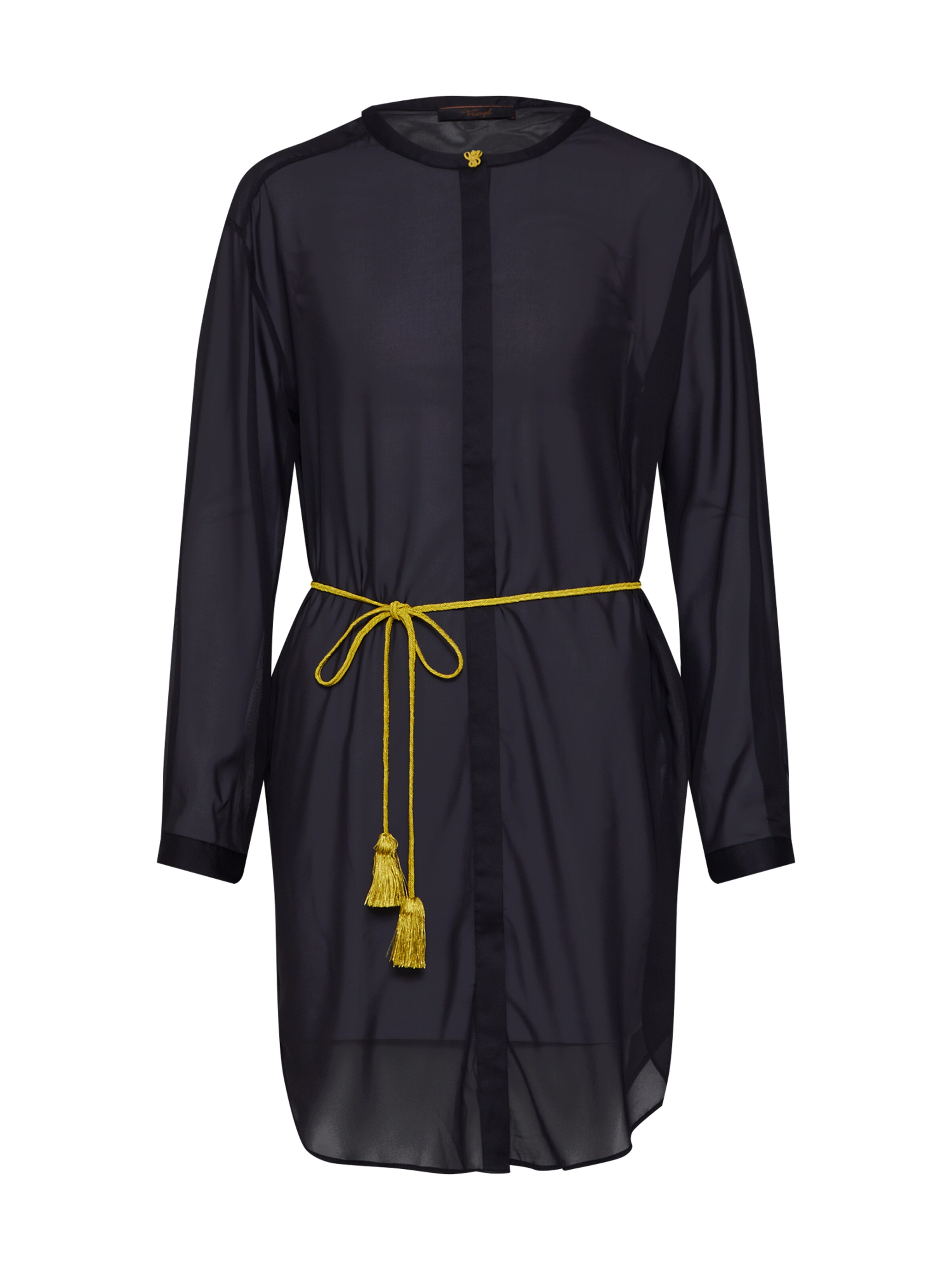 TRIUMPH - Ochtendjas in de kleur Zwart
