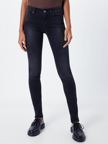Skinny Jeans 'New Luz' di REPLAY in nero: frontale