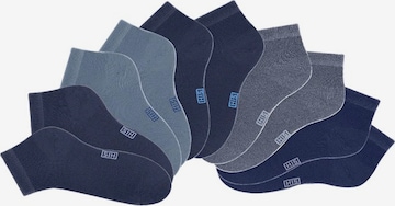 H.I.S Regular Ankle Socks in Blue: front
