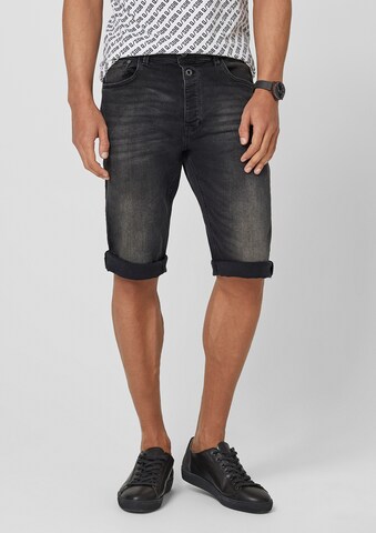 QS Regular Shorts 'Liam' in Schwarz: predná strana