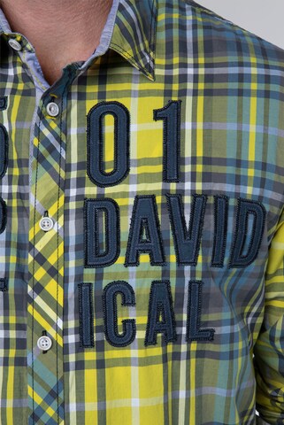 CAMP DAVID Regular Fit Hemd in Gelb