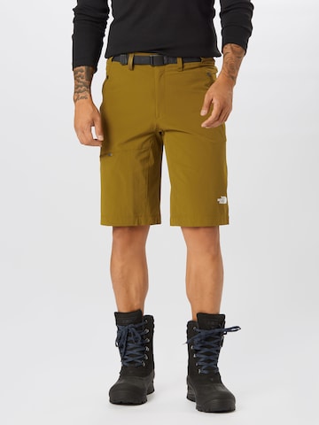 THE NORTH FACE Normální Outdoorové kalhoty – zelená: přední strana