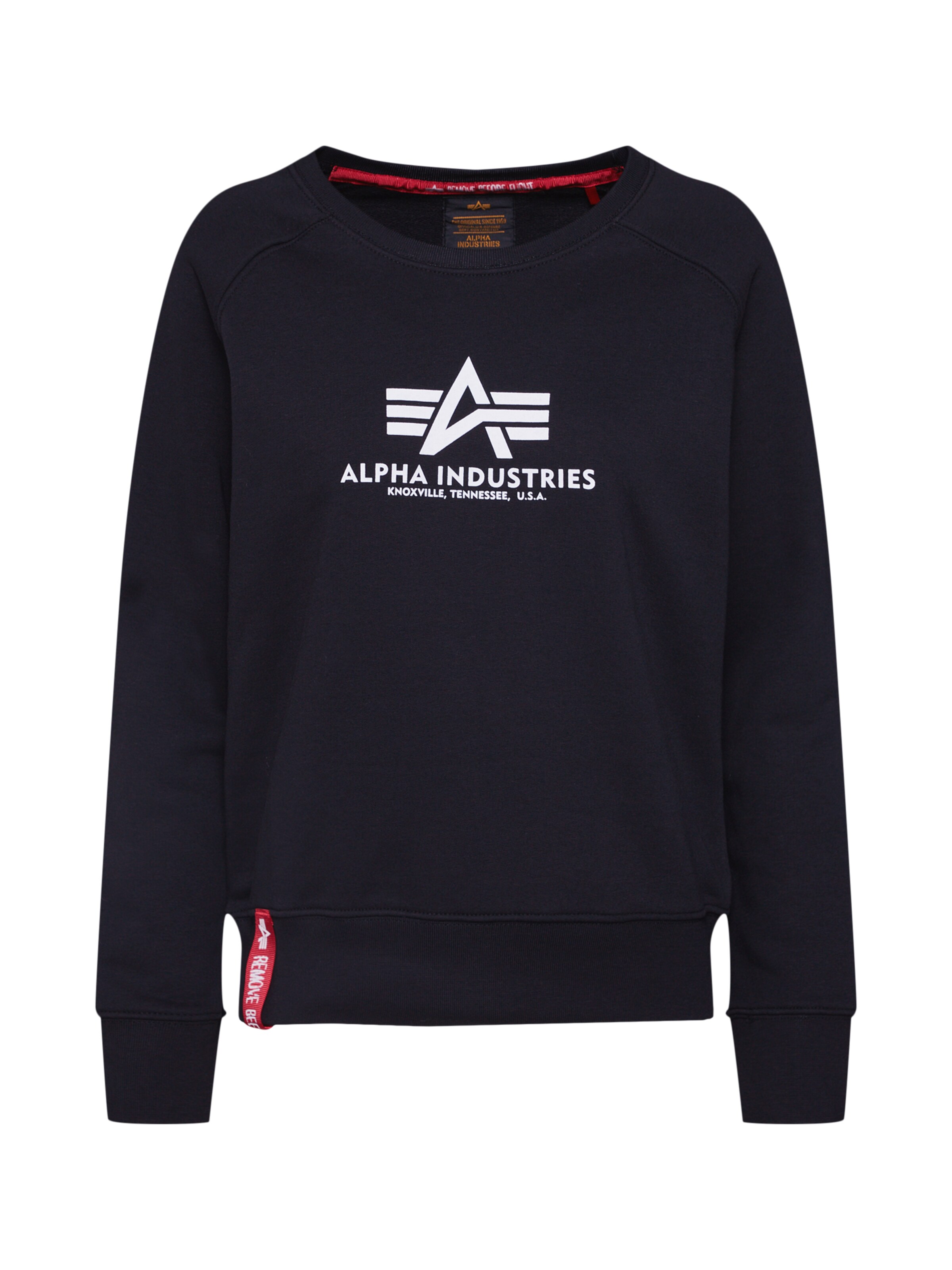 ALPHA INDUSTRIES Mikina - Modrá: predná strana