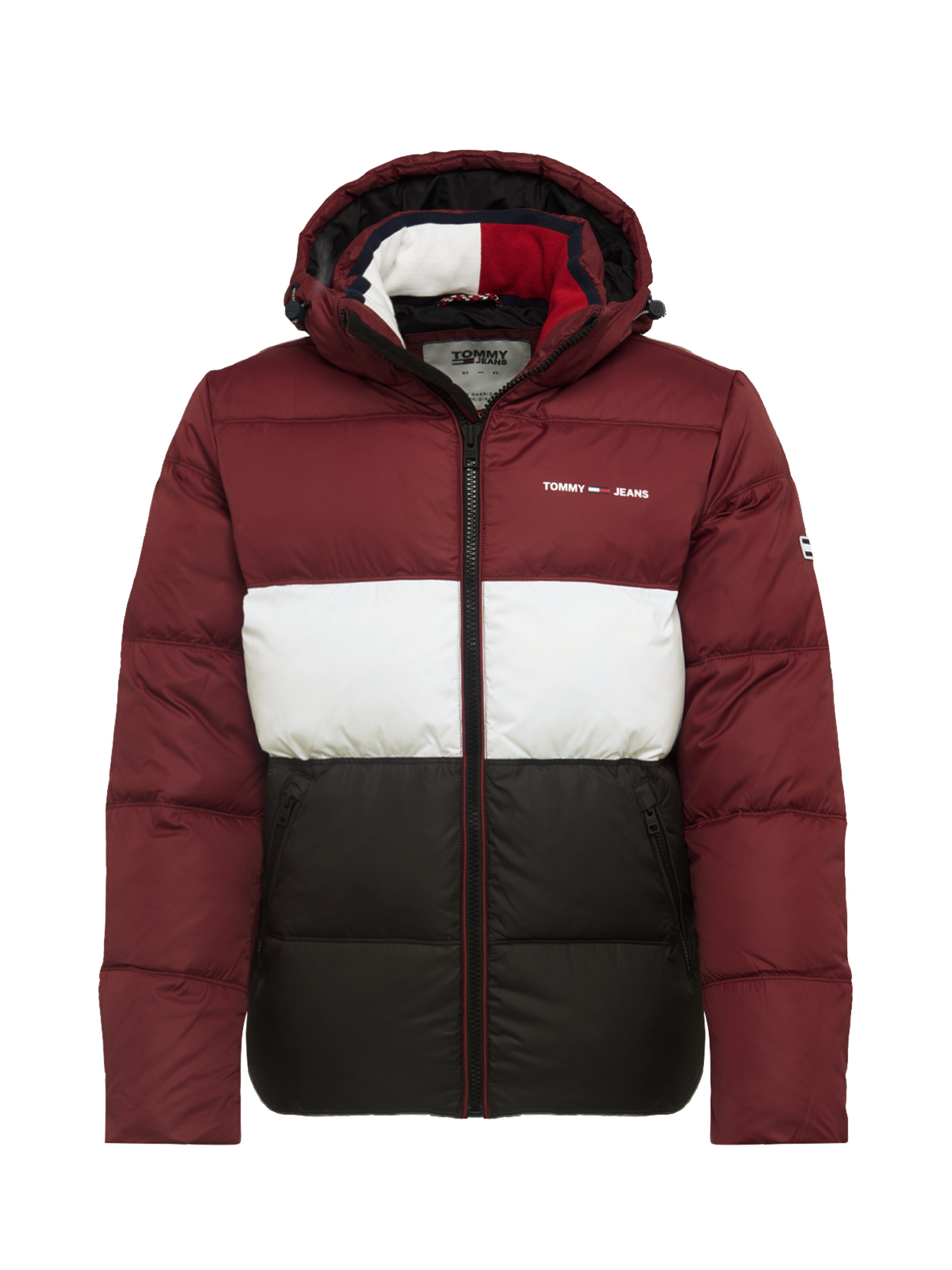 Tommy Jeans - Winterjas 'COLORBLOCK PUFFA DE' in de kleur Donkerblauw