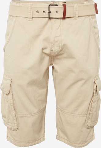 INDICODE JEANS Cargobroek 'Monroe' in Beige: voorkant