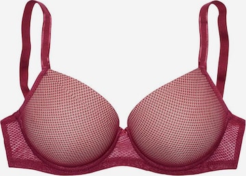 LASCANA Behå 'Invisible Pink' i röd: framsida