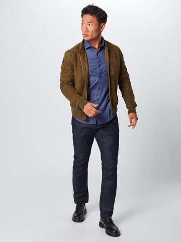 s.Oliver Slim fit Overhemd in Blauw