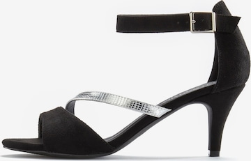 LASCANA Sandalen met riem in Zwart: voorkant