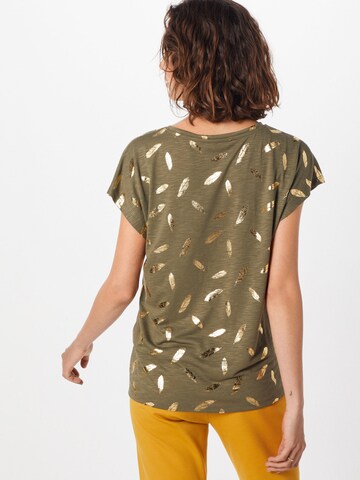 T-shirt 'FEATHER' ONLY en vert : derrière