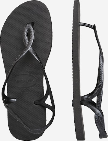 HAVAIANAS Zehentrenner 'Luna' in Schwarz