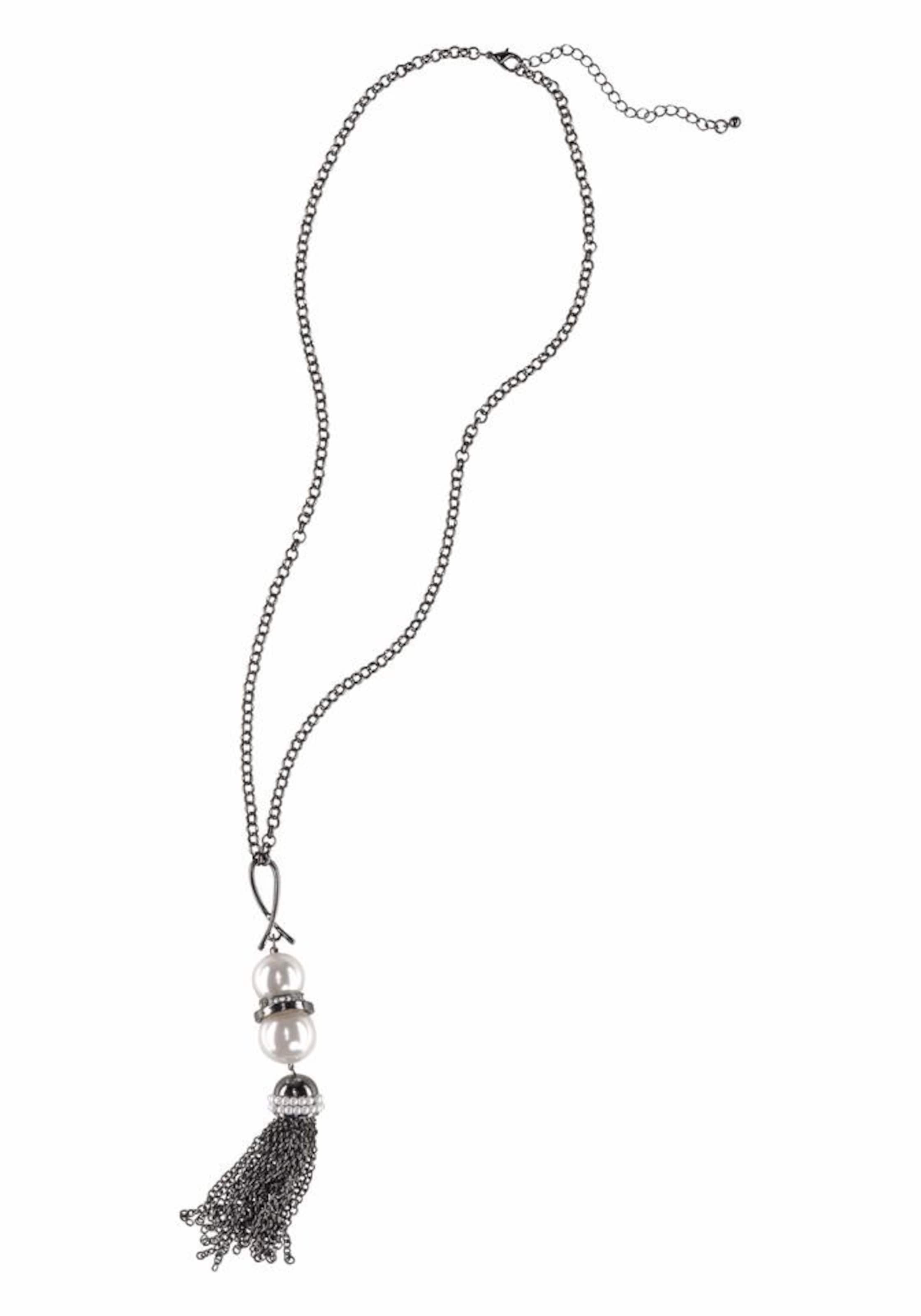 J. Jayz Necklace in Grey: front