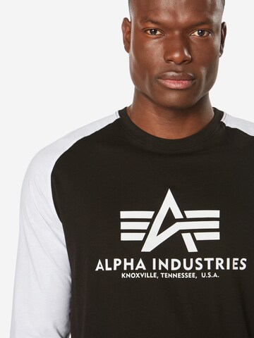 ALPHA INDUSTRIES Shirt in Schwarz