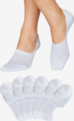 H.I.S Ankle Socks in White: front