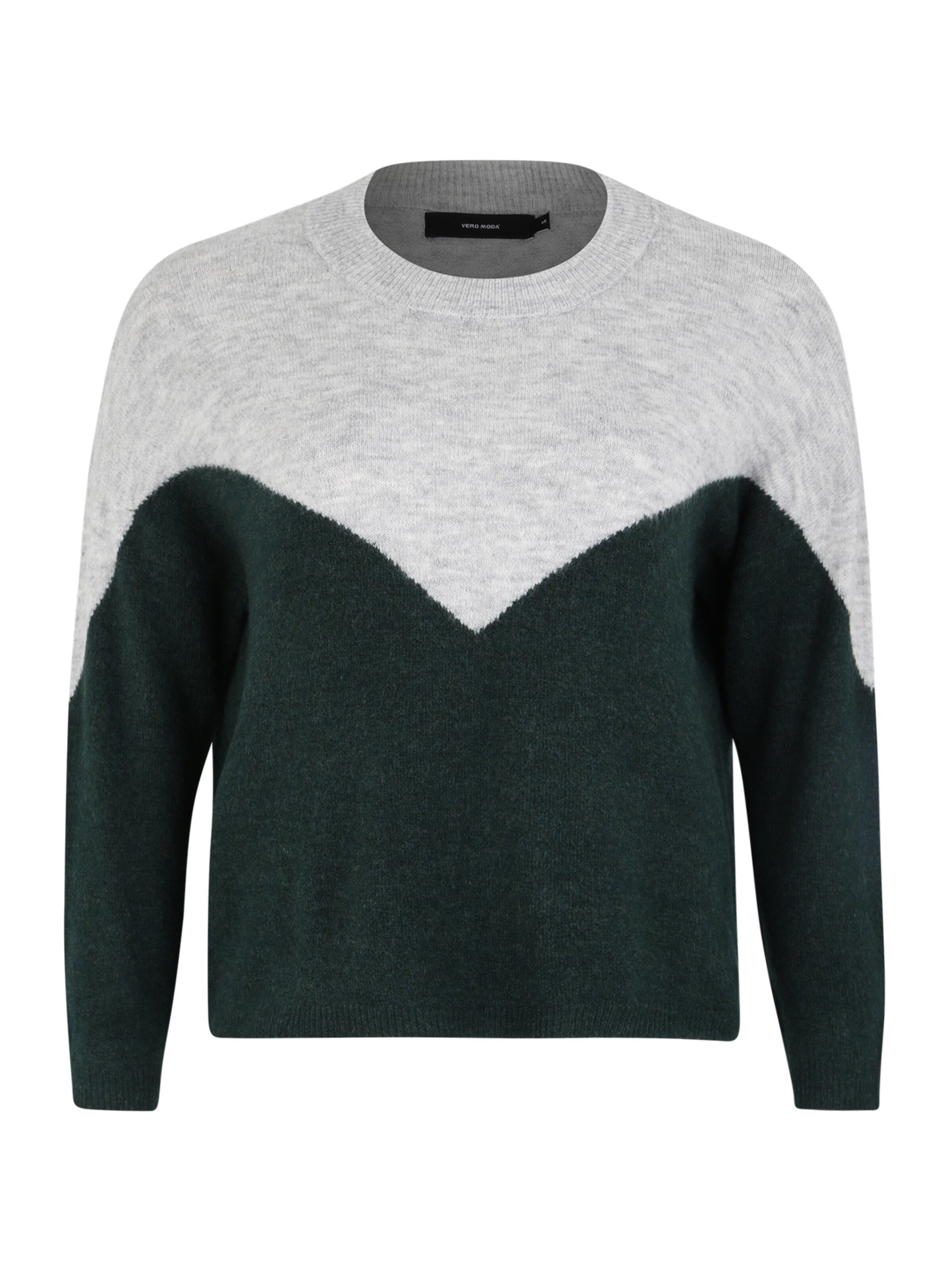 Vero Moda Curve - Trui 'MRANA' in de kleur Grijs gemêleerd