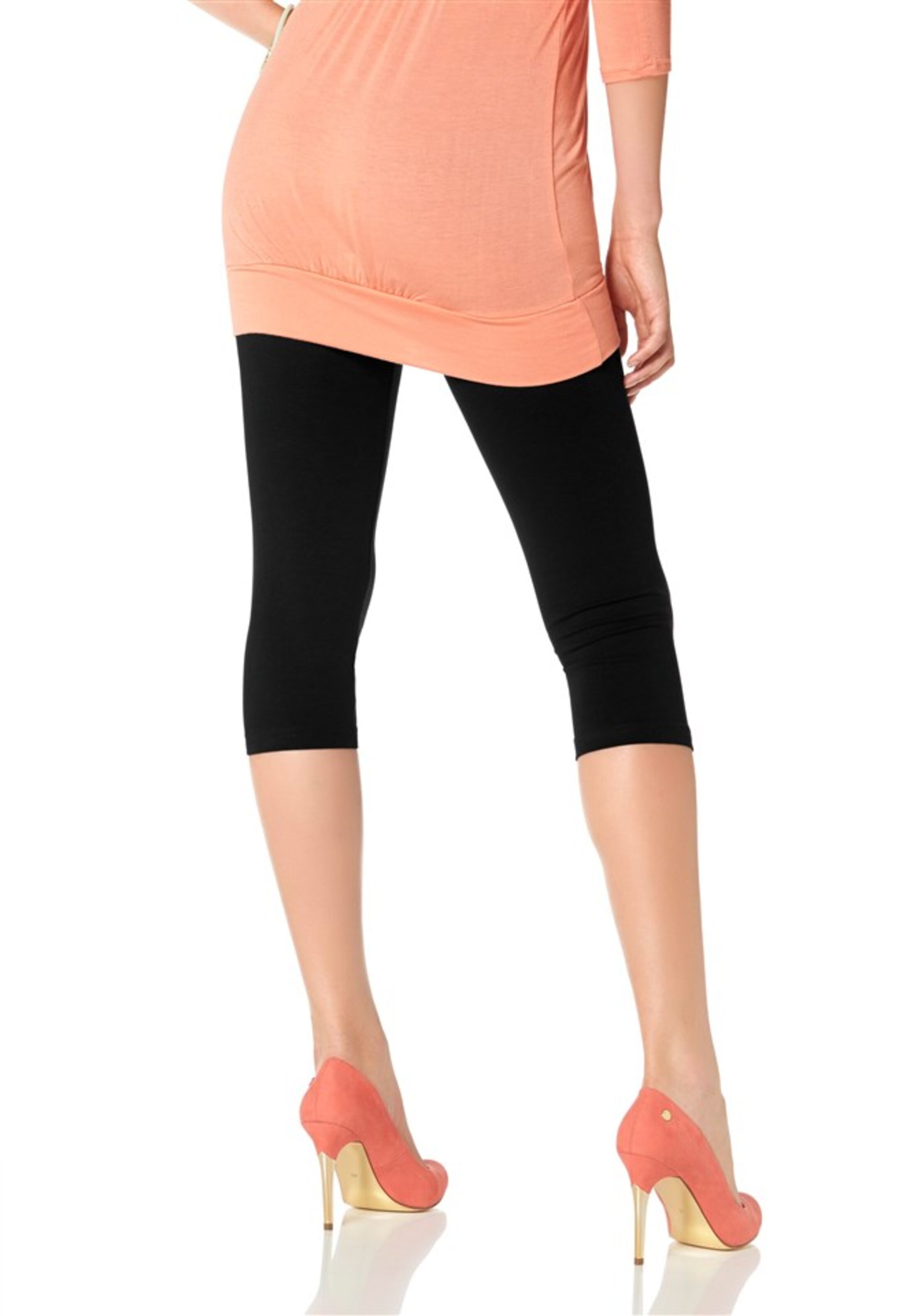 MELROSE Skinny Leggings in Black