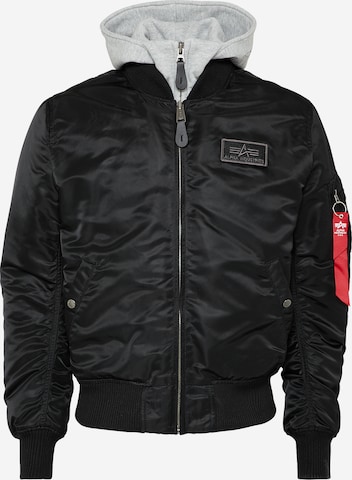 ALPHA INDUSTRIES Between-Season Jacket 'MA-1 D-Tec' in Black: front