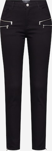 Coupe slim Pantalon 'AIDA' Freequent en noir : devant