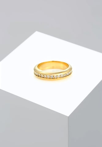 ELLI PREMIUM Ring Cocktailring, Kristall Ring in Gold
