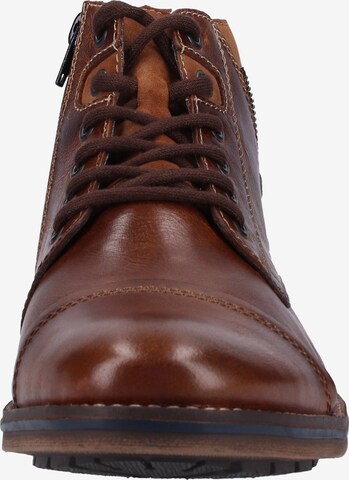 Rieker Lace-Up Boots in Brown