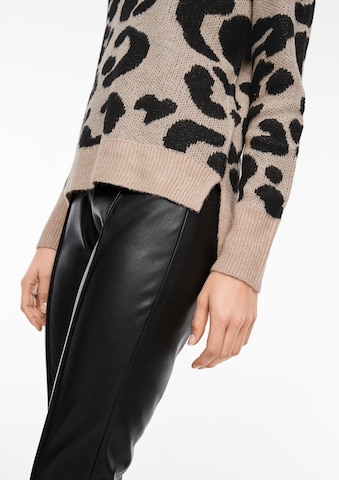 QS Sweter w kolorze brązowy