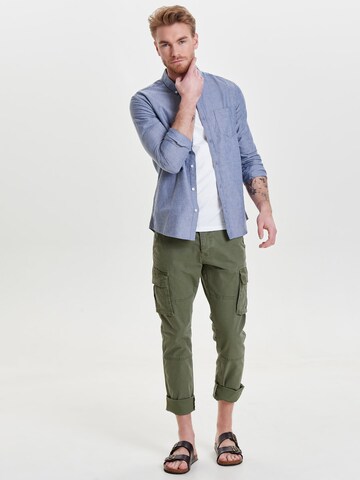 Only & Sons Slim fit Ing 'ALVARO' - kék