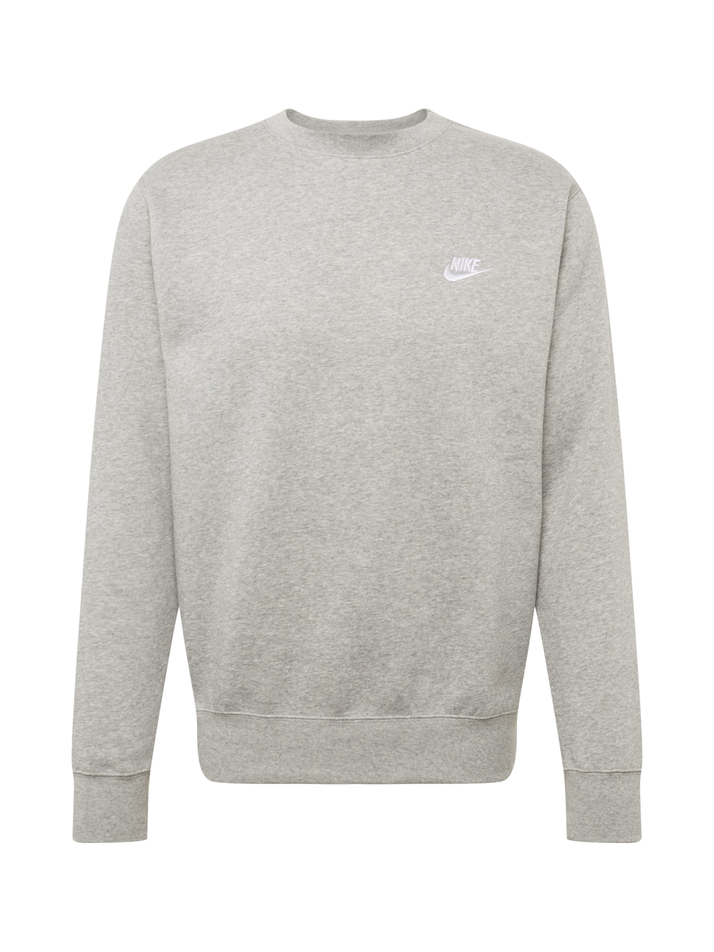 Nike Sportswear Klasický střih Mikina 'Club Fleece' – šedá: přední strana
