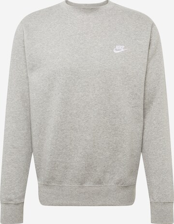 Nike Sportswear Sweatshirt 'Club Fleece' in Grau: predná strana