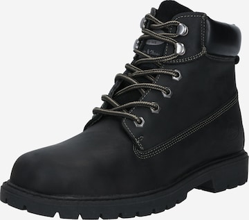 Boots stringati di Dockers by Gerli in nero: frontale