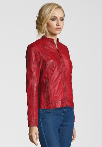 7ELEVEN Lederjacke 'ROSALIE' in Rot