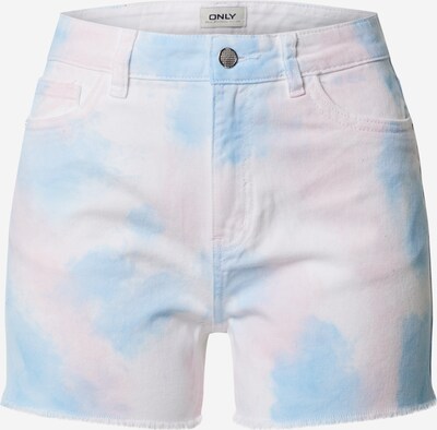 ONLY Shorts in neonblau / rosa / weiß, Produktansicht